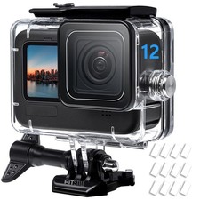 60M Waterproof Diving Case for GoPro Hero 12/11/10/9 - Clear  Durable Design