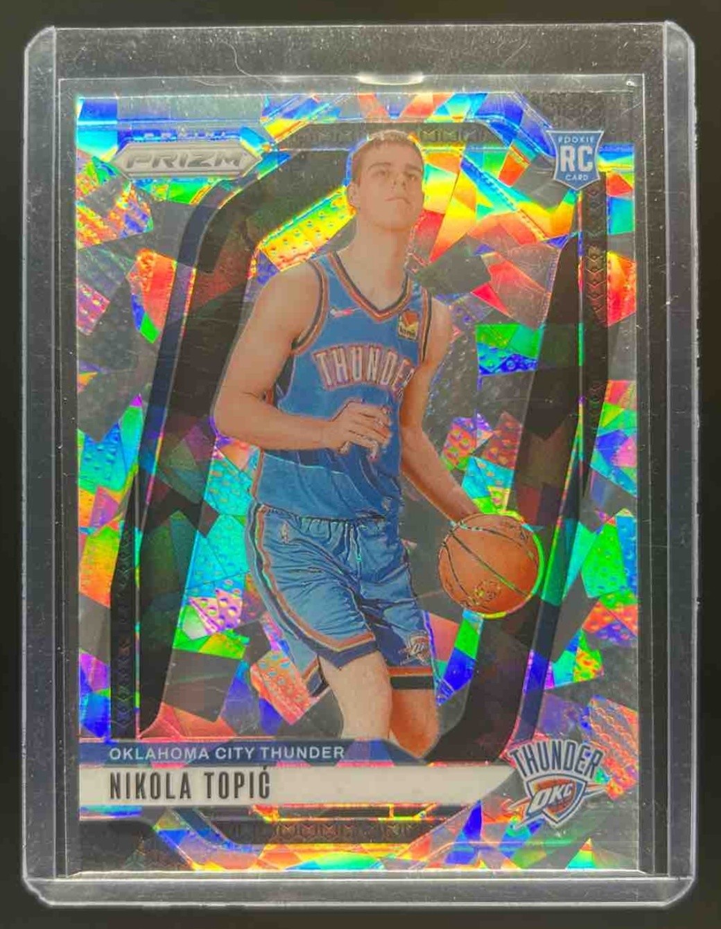 2024-25 Prizm Nikola Topic RC Ice Rookie #230 Thunder