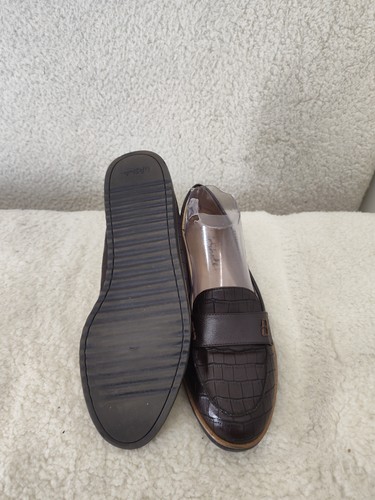 LifeStride bequeme flache Damenschuhe 8,5 braun Leder Krokoprägung - Bild 9 von 19
