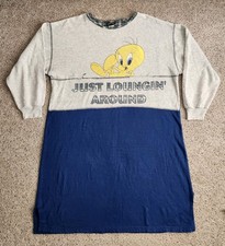 Looney Tunes Vintage Tweety Bird Nightgown Size Medium Oversized Pajamas