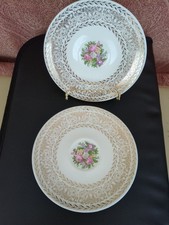 Vintage Sauce Set Of 4 Plates 6 1/4" Edwin M.Knowles China Co. USA