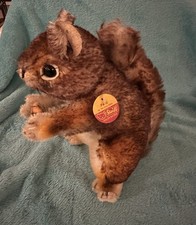 VTG German Steiff Squirrel Perri Mohair 8.5in With Tag No Ear Button, Great