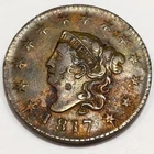 Photo of a 1817-P Large Cent from an eBay listing that sold on Jul 19, 2026
