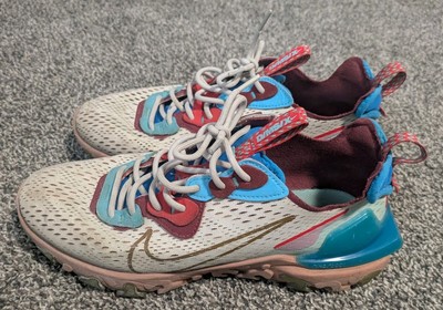 Nike React Vision Dessert Oasis Light Bone Blue Basketball Shoes