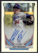 2014 Jeff Brigham Bowman Chrome 1st Bowman Refractor  Auto  RC #BCA-JB (D1440)