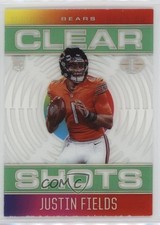 2021 Panini Illusions Clear Shots Emerald Justin Fields #CS-19 19b1