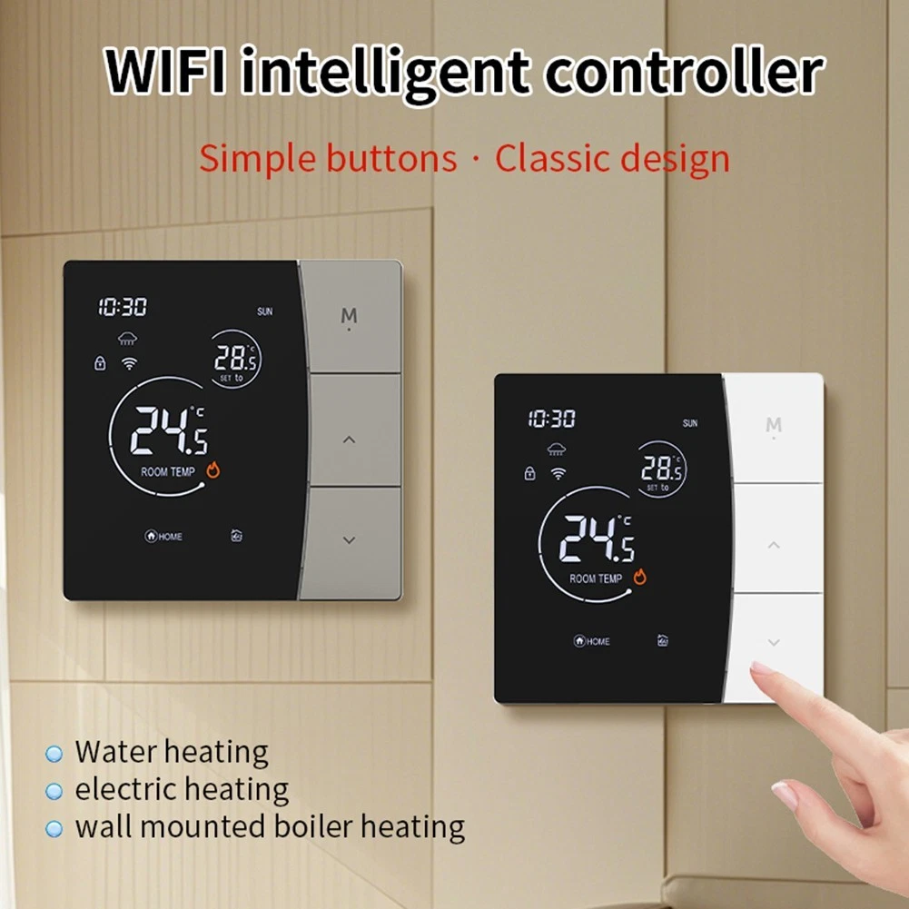 WiFi Smart Thermostat For Tuya 316A for Electric Floor Heating Gas Boilers
