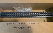SIEMON Z-Max UTP 48 Port Patch Panel Z-PNL-U48E New Open Box 