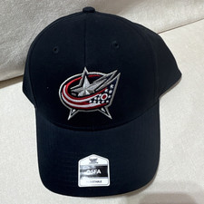 Columbus Blue Jackets Black Adjustable Baseba...