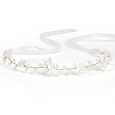 Flower Girl Hair Accessory Pearl Headpiece For Girls Women Wedding Birthday