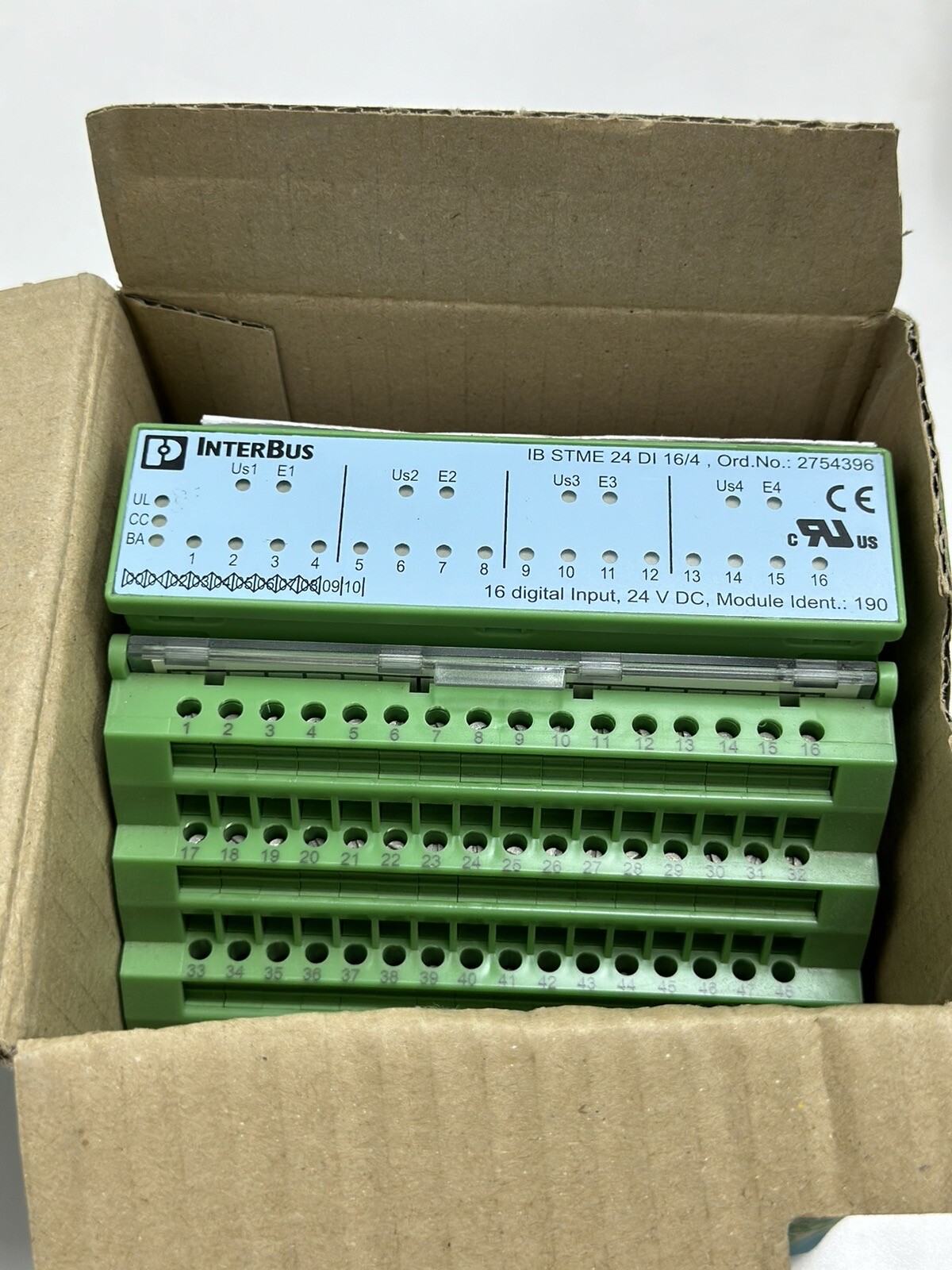 PHOENIX CONTACT IB STME 24 DI 16/4 Digital Input IB ST 24 DI16/4 Ord No 2754396