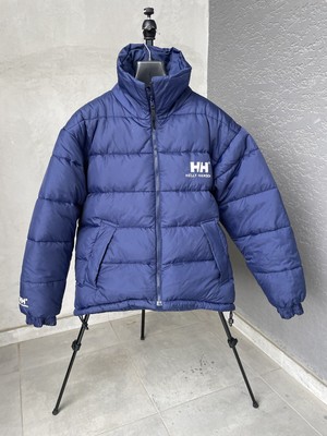 Vintage Helly Hansen REVERSIBLE Black Down Puffer Jacket Full Zip Size S Man s
