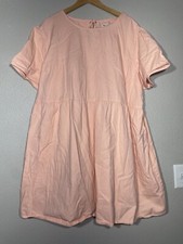 ASOS Denim Dress Peach Size 22 3XL (A18)