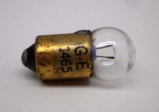  4-Pack GE No. 1465 Miniature Indicator Lamp Light Bulb 2.5V .30A BA9s Base
