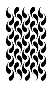 abstract large stencil template airbrush paint 5 12 x 9