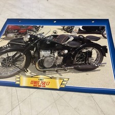 Cemec 750 L7 side-car 1951 fiche carte moto passion collection Atlas