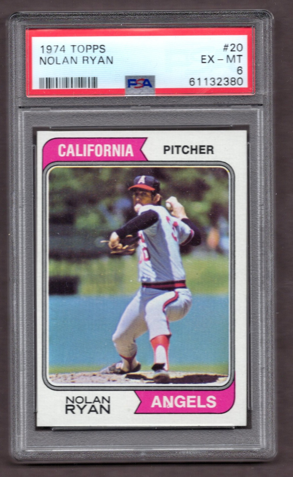 1974 Topps #20 Nolan Ryan PSA 6 *JAYSACE*