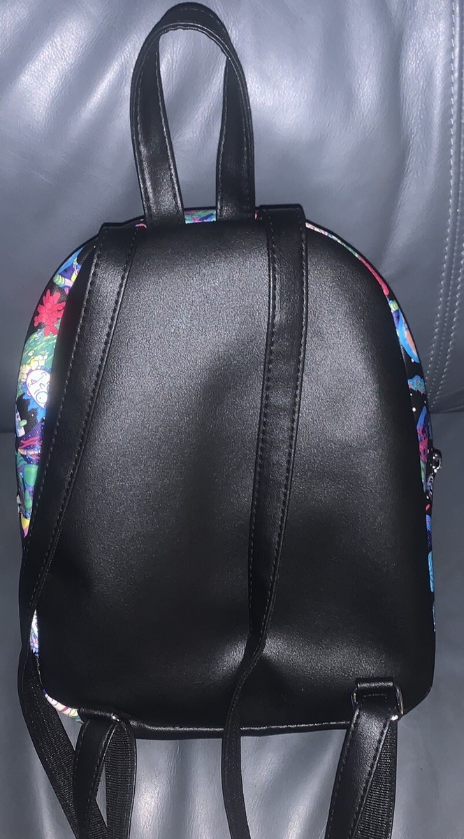 Rick & Morty Black Mini Backpack Bioworld Novelty Print | eBay