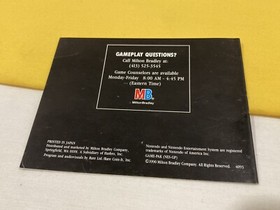 NINTENDO ENTERTAINMENT SYSTEM NES Time Lord 1990 folleto de instrucciones manual solamente