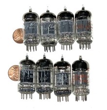 GE RCA 5814A 12AU7 TUBE 8 LOT TESTED STRONG