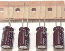 4x 470uF 16v Nichicon PW Low-ESR Impedance 105C radial Capacitors caps 8mm 8x15