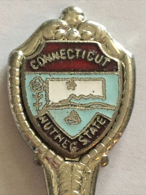 Vintage Souvenir Spoon US Collectible Connecticut Nutmeg State