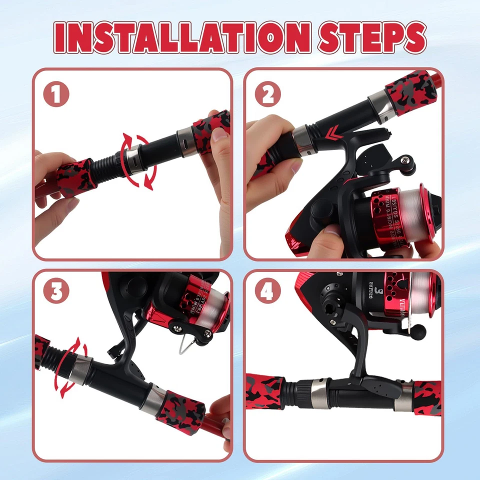 Mini-Angelset für Kinder Teleskopische Angelrute mit Angelrolle und Angelköde... - Bild 4 von 4