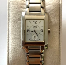 Beautiful Ladies/ Women's Stainless Steel Movado ESQ Model E5053 Wrist Watch
