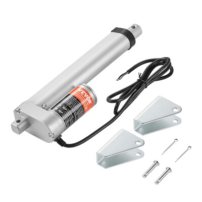 VEVOR Linear Actuator 12V 6 Inch High Load 330lbs/1500N 0.19''/s IP54 Protection