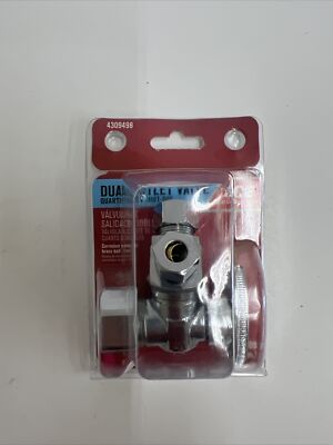 ACE Dual Outlet Valve Quarter Turn Shut-Off  3/8  OD X 1/4 OD , Inlet 5/8  OD