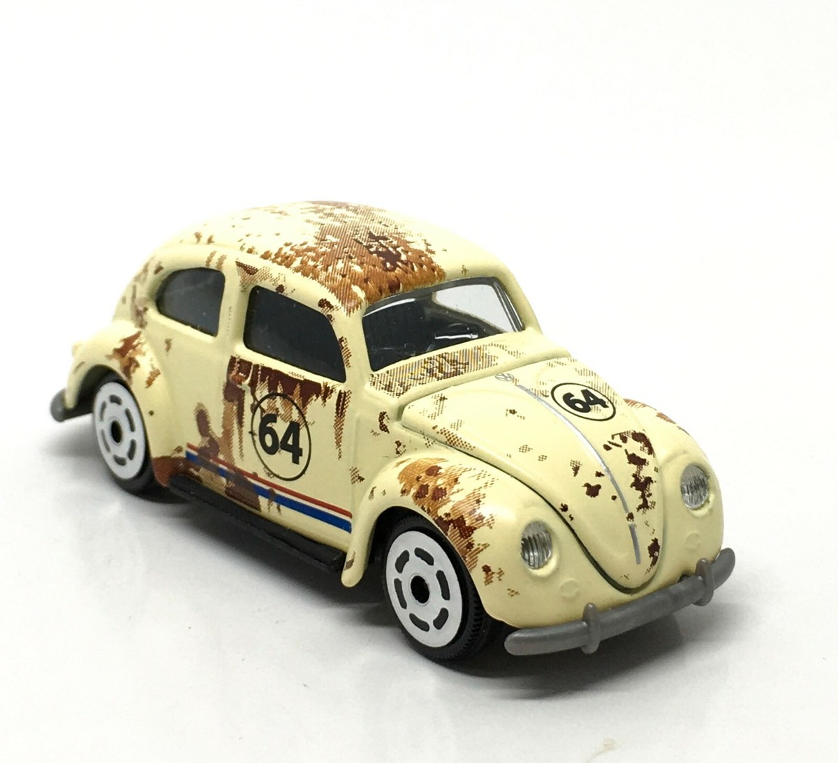 Majorette Volkswagen Beetle Vintage no.64 Rusty White 1:64 3