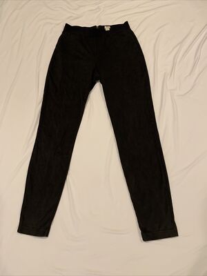 J Crew Pixie Faux Suede Legging Pant Dark Charcoal F5022 Size 6 Back Zip EUC!