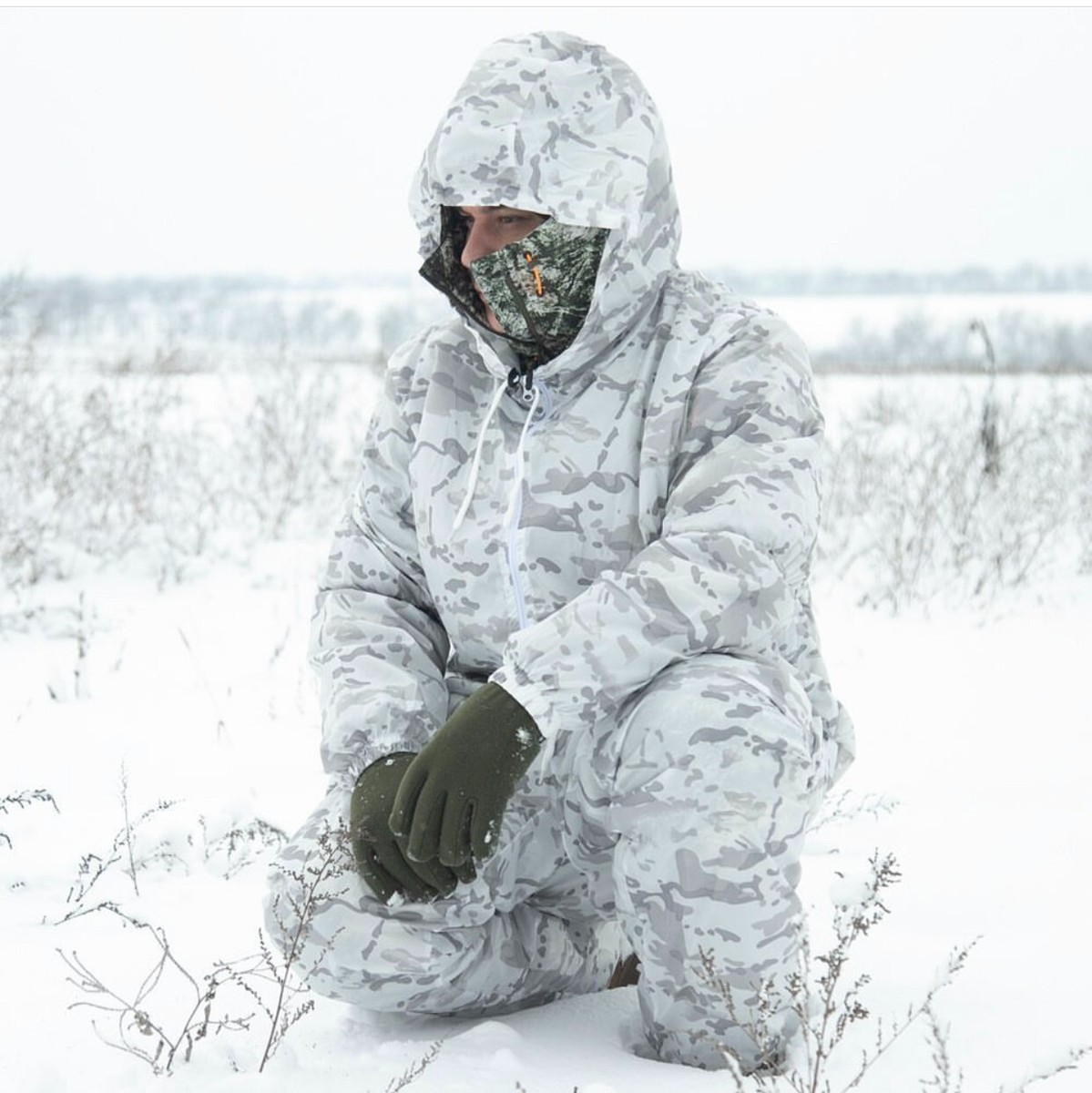 カーゴパンツ　Arctic White Snow Camouflage Arctic Snow Camouflage Trousers スノーパンツ ホワイト US