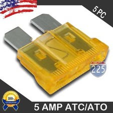 5 Pack 5 AMP ATC/ATO STANDARD Regular FUSE BLADE 5A CAR TRUCK BOAT MARINE RV US
