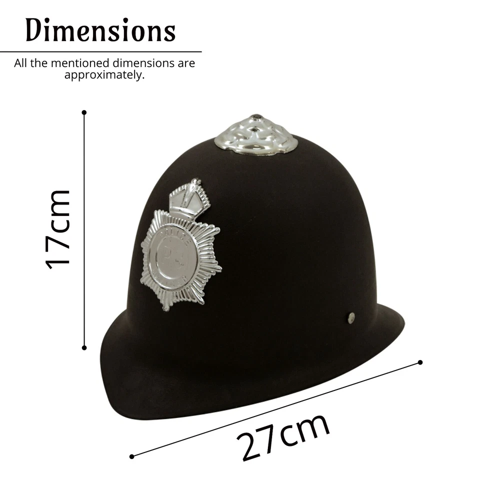 Policeman Plastic Accessory Reusable Set Roald Fancy Dress Costume Kids Boys - Image 2 of 4
