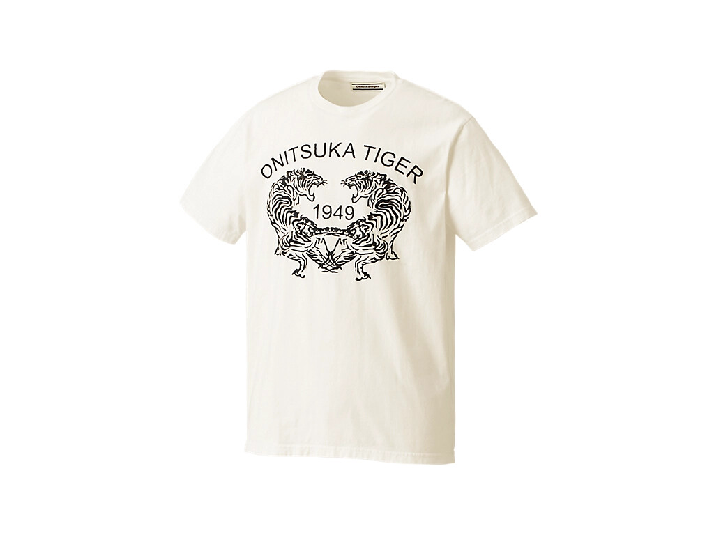 tシャツ Onitsuka Tiger GRAPHIC T-Shirt 2183B184 Cotton Combed Yarn