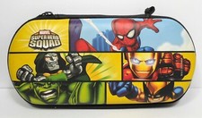 MARVEL 2011 PSP TRAVEL CASE POUCH ACCESSORY 7" SUPER HERO SQUAD THEMED