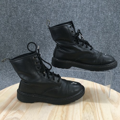 Skechers Combat Boots Womens 7 Black 