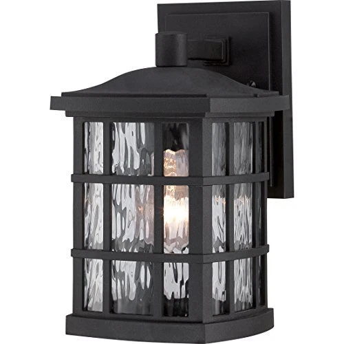 Quoizel SNN8406K Stonington One Light Outdoor Wall Lantern Fixture, Mystic Black - Picture 1 of 4