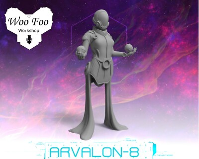 Arvalon 8 Crew 3-1 Ph'Is 32mm Resin 3D gedruckt Stargrave Sci Fi 
