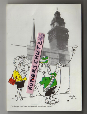 Ansichtskarte ZEITZ   - Witz Kartoon Comic TURM treppe - ehem. DDR