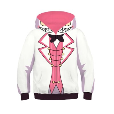 Kids Hazbin Hotel Cosplay Lucifer Morningstar Alastor Hoodie