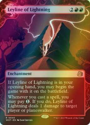 Leyline of Lightning FOIL, Wilds of Eldraine Enchanting Tales, MTG