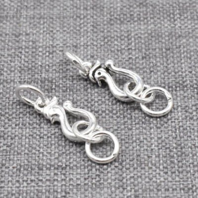 4 Sterling Silber Schwanenverschluss-Hakenverbinder f��r Halskette