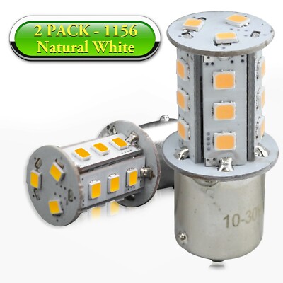 2 Pack LeisureLED RV LED Light 1156 1139 1141 1383 LED Bulb 2 Watt 300 ...