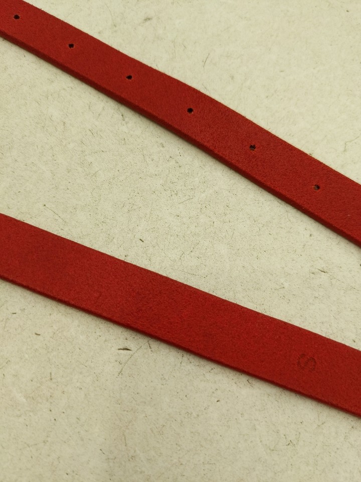 J. Crew Women's Belt S Red 100 Leather Basic Belt eBay