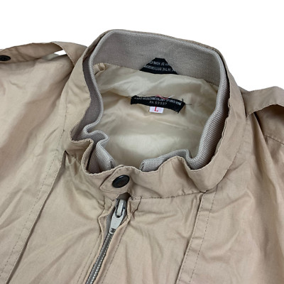 Paco Rabanne Men's Full Zip Lined Bomber Jacket Khaki/Tan   Large