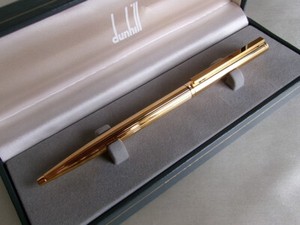 Dunhill Gemline Ballpoint Pen Gold Plated