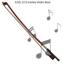Violin Bows 1/10 17.5 Inches Musical Symphony Instrument Accessory