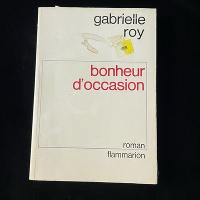 Bonheur d Occasion Gabrielle Roy French Novel Flammarion Vintage Paperback Book